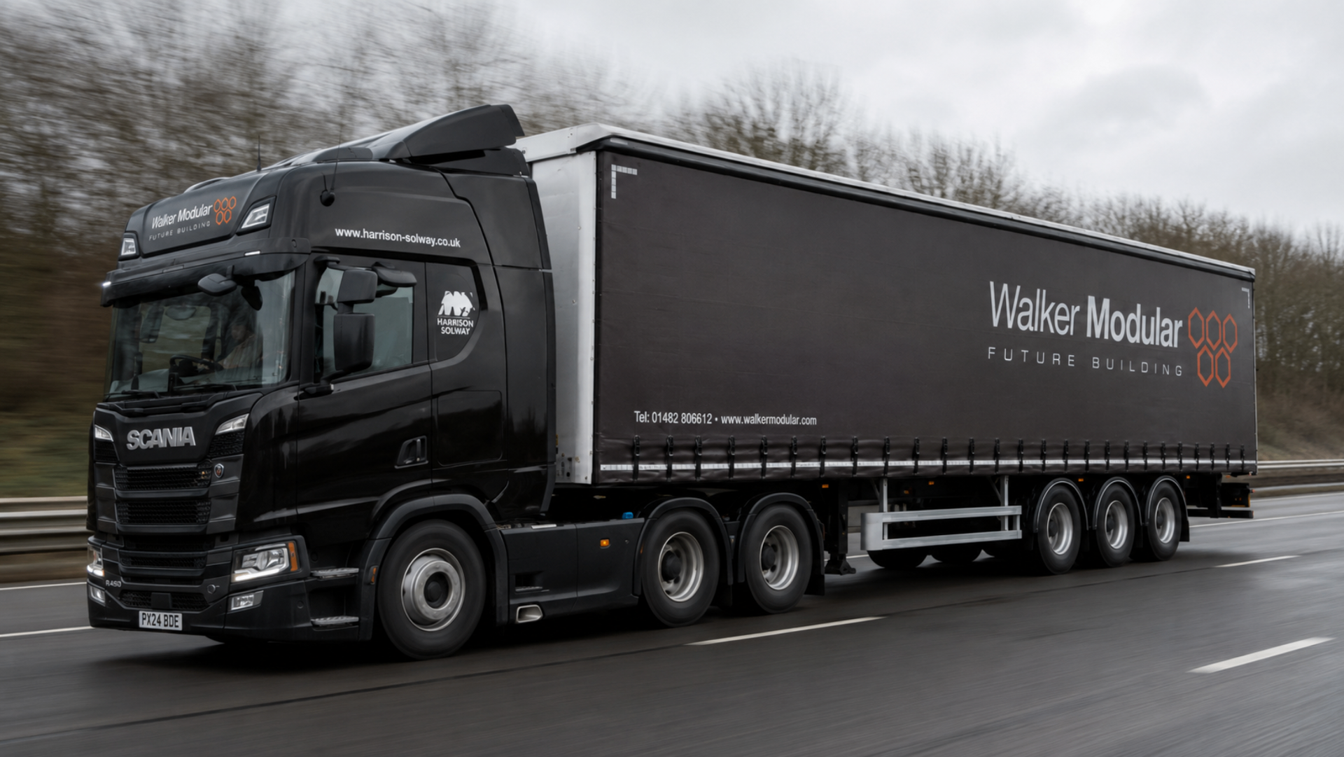 Walker Modular dedicated delivery fleet on the road