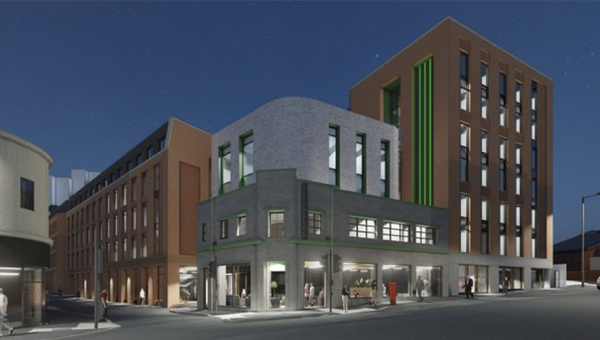 Architectural visualisation of the 248 Huntingdon Street development in Nottingham