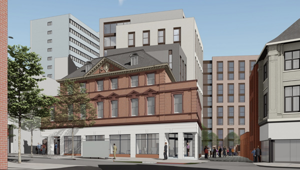 Architectural visualisation of the 37-41 Lower Parliament Street development in Nottingham