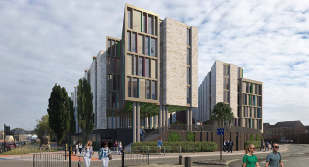 Project image for the Barn Road development in Norwich