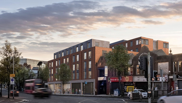 Project image for the Bradbury Place development in Belfast