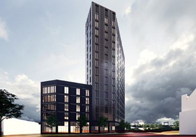 Project image for the Curzon Circle development in Birmingham
