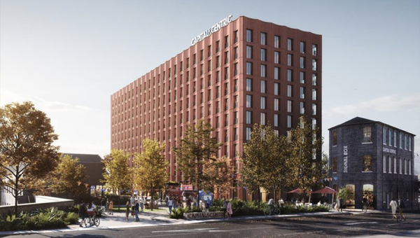 Architectural visualisation of the Goods Yard, Swift House development in Stoke-On-Trent