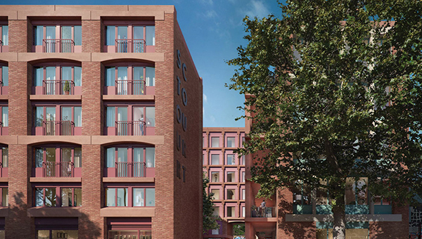 Project image for the Hackney-Wick, Stour Road development in London