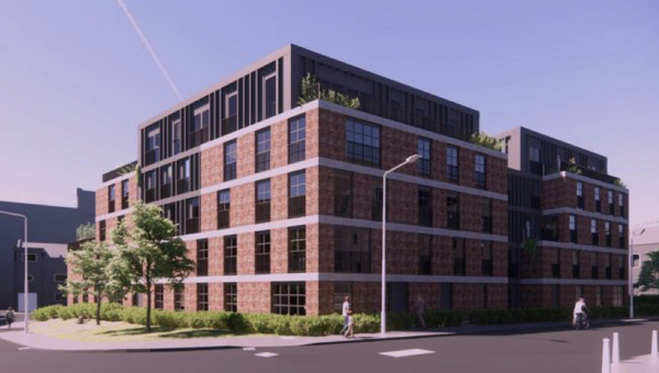 Architectural visualisation of the Hessian - 56 Brown Street development in Dundee