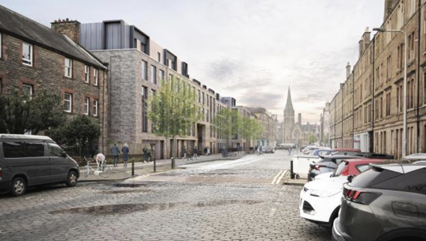 Project image for the Iona Street development in Edinburgh