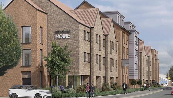 Architectural visualisation of the James Street, Layerthorpe development in York