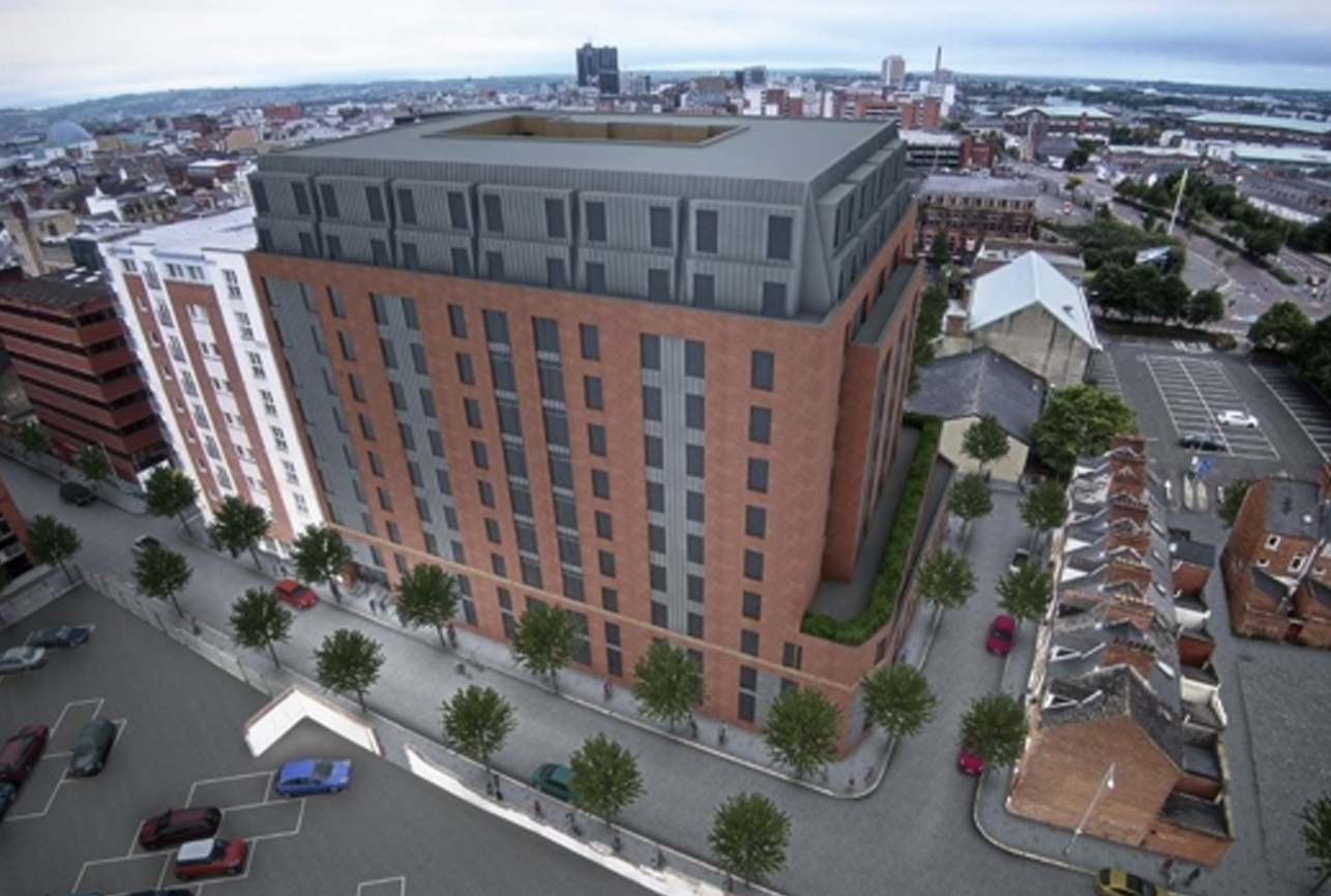 Project image for the Library Street development in Belfast