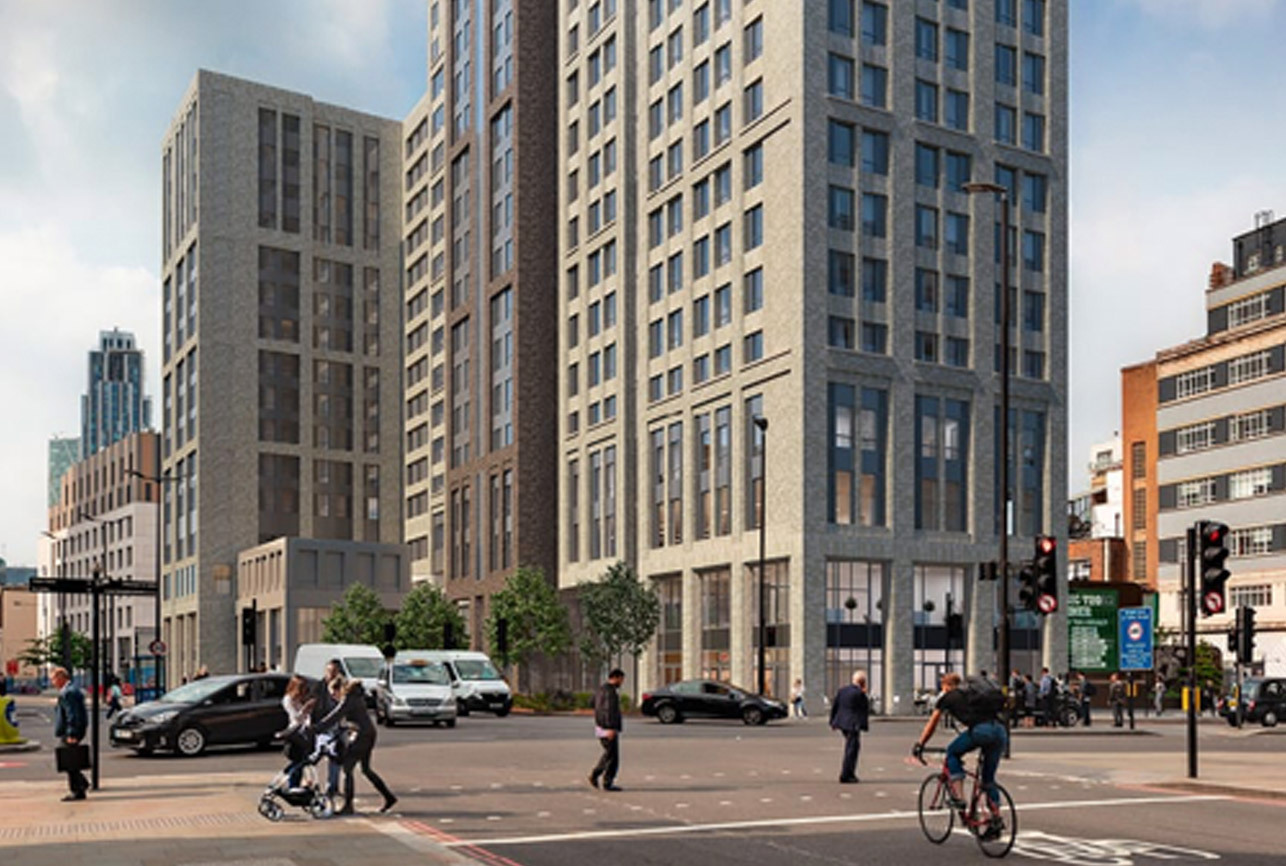 Project image for the Middlesex Street development in London