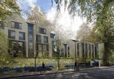 Project image for the North Parade Bridge Road development in Bath