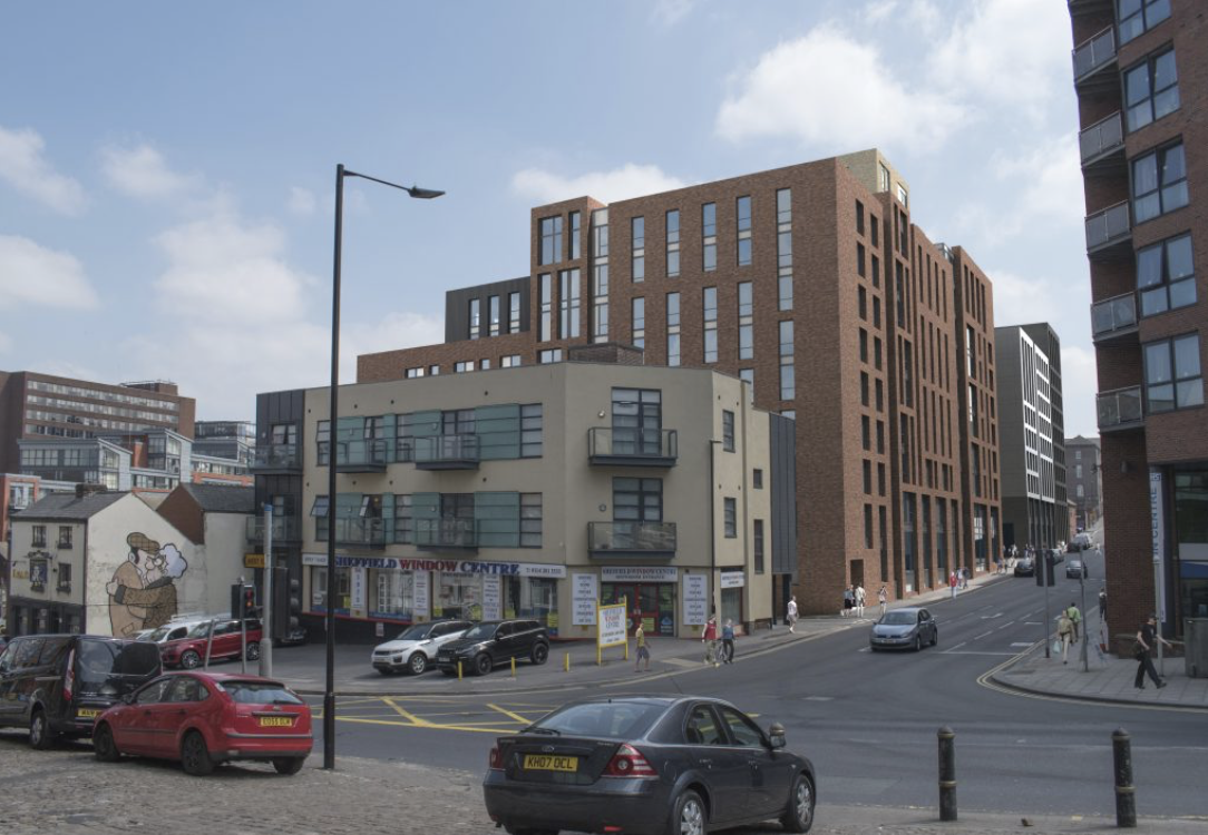 Project image for the Steelworks House development in Sheffield
