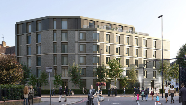 Project image for the Travelodge - 54 Kennington Oval development in London