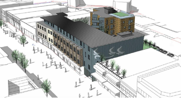Project image for the Travelodge development in Gosport