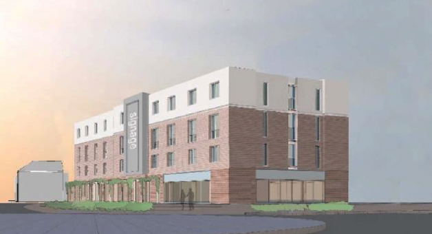 Project image for the Travelodge development in Maldon
