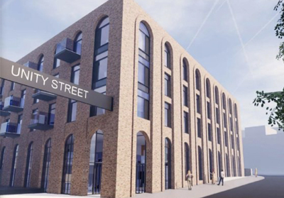 Project image for the Unity Street development in Bristol